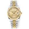 Rolex Datejust 41mm Two-Tone Gold & Steel Watch with Diamond Bezel – Super Clone