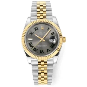 Rolex Datejust 41mm Watch – Two-Tone Steel and Gold with Grey Dial – Super Clone VSF Watch
