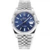 Rolex Datejust 41mm Watch – Silver with Blue Dial, Fluted Bezel, Super Clone VSF Rolex