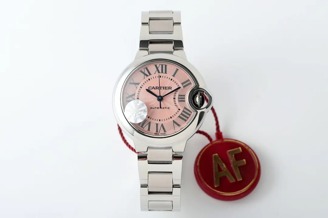AF Factory Cartier Ballon Bleu 33 Pink Dial Steel