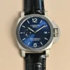 Panerai Luminor GMT Automatic Blue Dial Stainless Steel Men’s Watch with Black Alligator Leather Strap