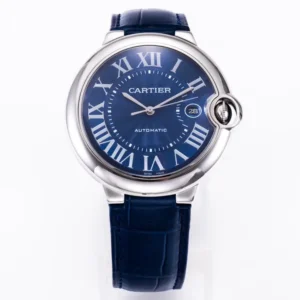 3K Factory Cartier Ballon Bleu 42mm Blue Leather Watch – Top Quality Replica Watch