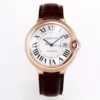 AF Factory Cartier Ballon Bleu 42mm Automatic Brown Leather