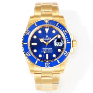 VS Factory Rolex Submariner 41mm Date Blue Dial Gold-Tone Stainless Steel Automatic Diver Watch